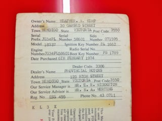 1974 XB GS Fairmont 351 V8