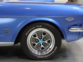 1965 Ford Mustang Convertible 302ci - Estoril Blue Metallic 