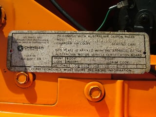 Valiant Charger R/T E38 big tank