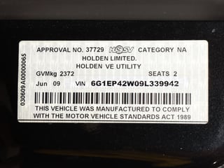 2009 HSV VE Maloo R8 Ute