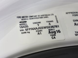 2016 Ford FGX Falcon XR6 Sprint Build No 361 - 5,784 km