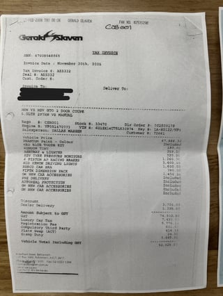 2005 HSV VZ Coupe GTO Build No 453 - Phantom Black …