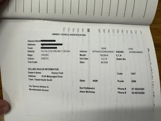 2013 Ford FG MKII Falcon XR6 Kinetic Blue - 106,000 km