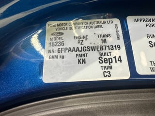 2014 FPV FG Mk II GTF Build No 485 - Kinetic Blue