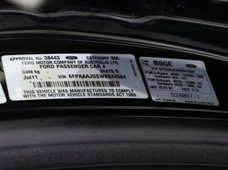 2011 FPV FG MKII GT Black Edition Build No 35/125 - Silhouette