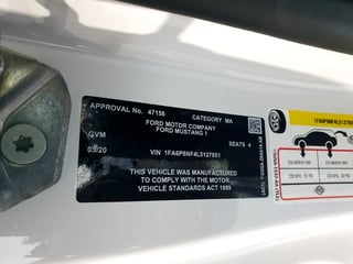 2020 Ford Mustang R-Spec - Build 328 / 500