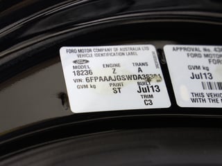 2013 FPV FG MK II GT Build No 1294 -  Silhouette