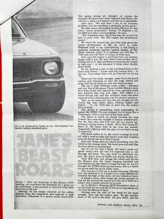 Genuine Bob Jane Racing 1972 HQ GTS 350 Monaro - Improved Production Race Car (Withdrawn)