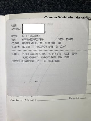 2007 FPV BFII Falcon GT Cobra Build#032