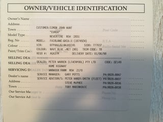 1998 NL Fairlane by Tickford - Build no. 37 / 106