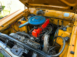 1971 Ford XY Falcon 500 GS 6cyl 250ci 2V - Toploader -Yellow Ochre 