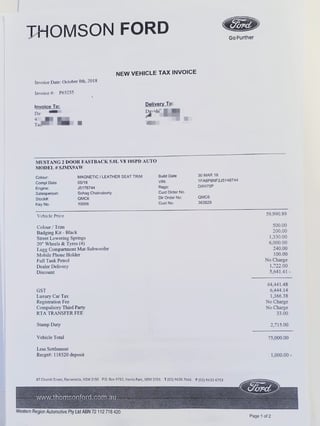 2018 Ford Mustang GT - Tickford Enhanced