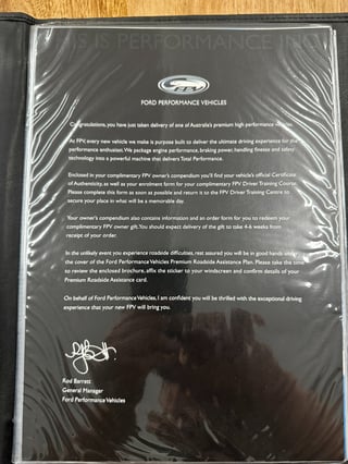 2007 FPV BF MK II Falcon GT R-Spec 40th Anniversary - Build No 46