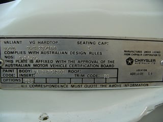 1970 VG Valiant Pacer Coupe