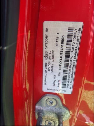 2006 HSV GTO Signature No. 40 / 70