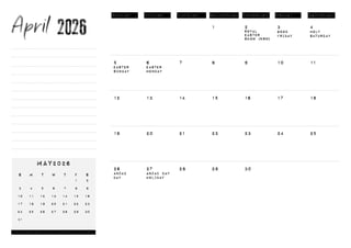 AMCS Muscle Car Calendar 2026 - Purchase Today!