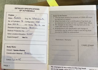 2000 Ford AU Falcon One World V8 Supercar …