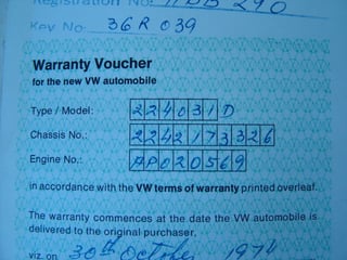 1974 VW Kombi Transporter Type 2