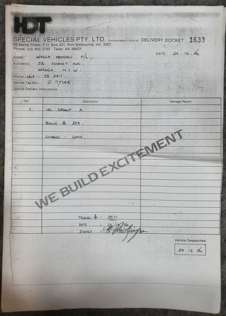 1986 HDT VL Commodore SS Group A - Plus Pack