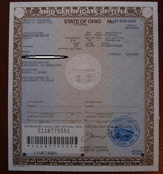 1977 Pontiac Trans Am 6.6L