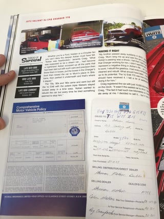 1973 VJ E48 Valiant Charger 770 6 Pack