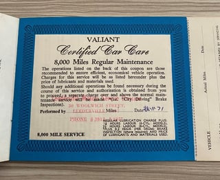 1970 VG Valiant Pacer Coupe