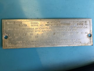 1975 Dodge Chrysler Valiant VK Utility