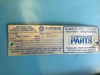 1975 Dodge Chrysler Valiant VK Utility