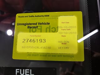 2010 VE-VC HDT 30th Anniversary Commodore #001