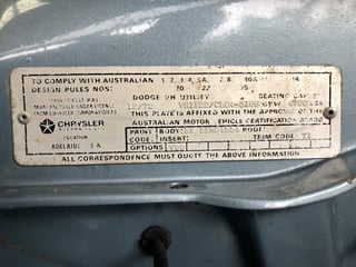 1972 VH Valiant Dodge Ute