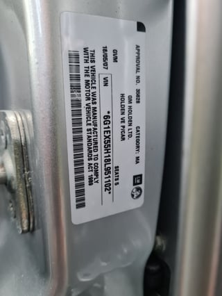 2007 Holden VE Calais - 6 Litre Supercharged