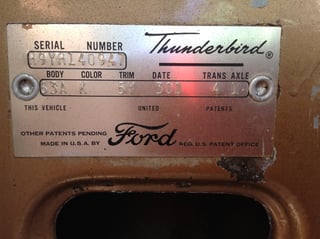 1959 Ford Thunderbird 352 V8