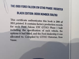 1969 Ford Falcon XW GTHO Phase 1 - Grecian Gold