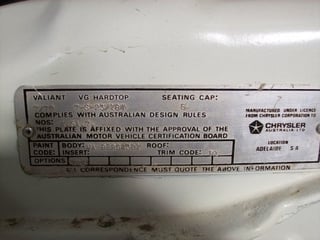 1970 VG Valiant Pacer Coupe