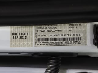 2014 Porsche 911 Carrera 991 Series 1 - Carrara White