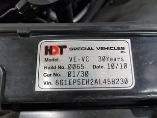 2010 VE-VC HDT 30th Anniversary Commodore #001