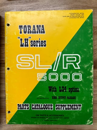 1974 Holden LH Torana L34 SLR 5000