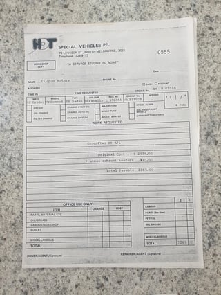 1982 VH HDT SS Commodore Group 2 Build No 659 - Maranello Red