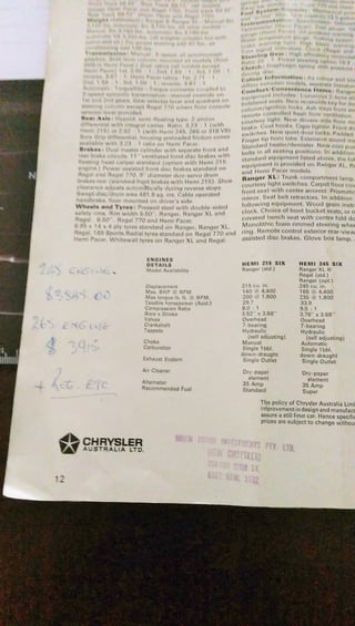 1972 VH Valiant Regal