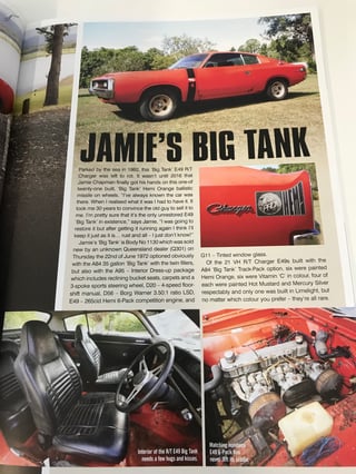 1973 VJ E48 Valiant Charger 770 6 Pack