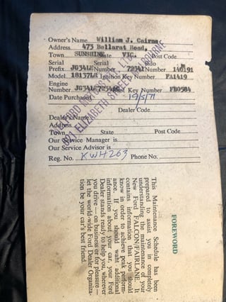 1971 XY Ford Fairmont - Ultra White