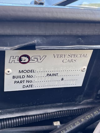 1996 HSV VS Clubsport - Build No.1289