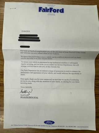 2007 FPV BFII GT R-Spec Cobra - Build No 009