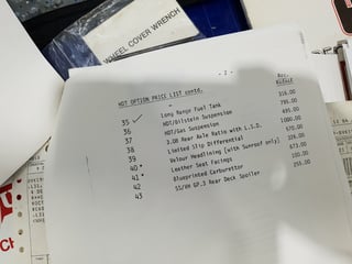 1985 VK HDT Commodore SS Group 3 - 21,000 klms