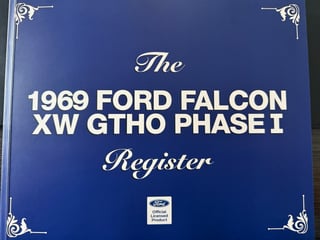 1969 Ford Falcon XW GTHO Phase I - Starlight Blue 