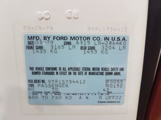 1979 Lincoln Continental Town Coupe