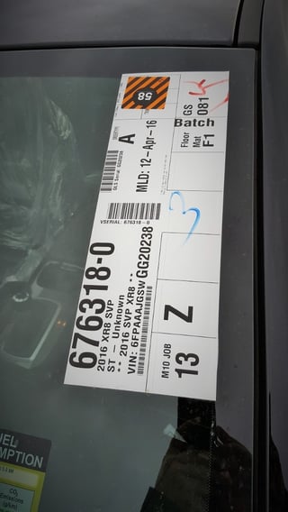 2016 XR8 Falcon Sprint #81