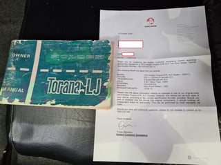 1973 LJ GTR XU1 Torana