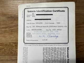 1982 Holden WB Statesman Caprice - Alabaster White