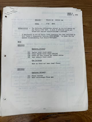 1974 Holden LH Torana L34 SLR 5000 - Chrome Yellow